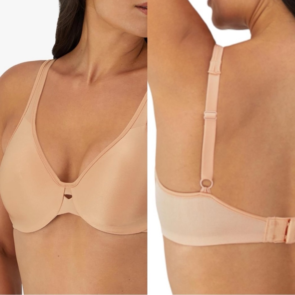Bali Lilyette Plunge Into Comfort Keyhole Minimizer Bra